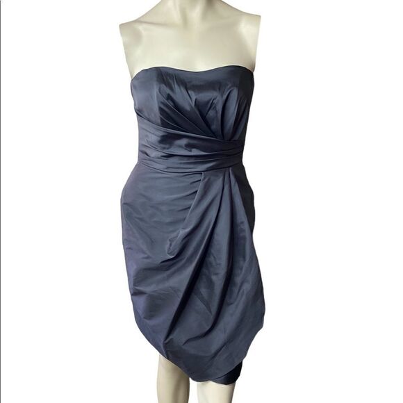 Alfred Sung Black Mini Sleeveless Cocktail Dress  NWT - Picture 2 of 5